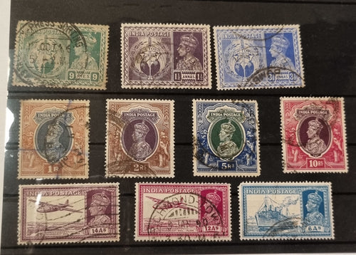Vintage India Stamps George VI