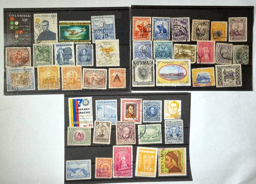 Vintage Latin American countries postage stamps 100/200