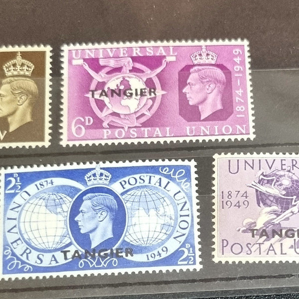 Vintage Tangier stamps  British French Spanish
