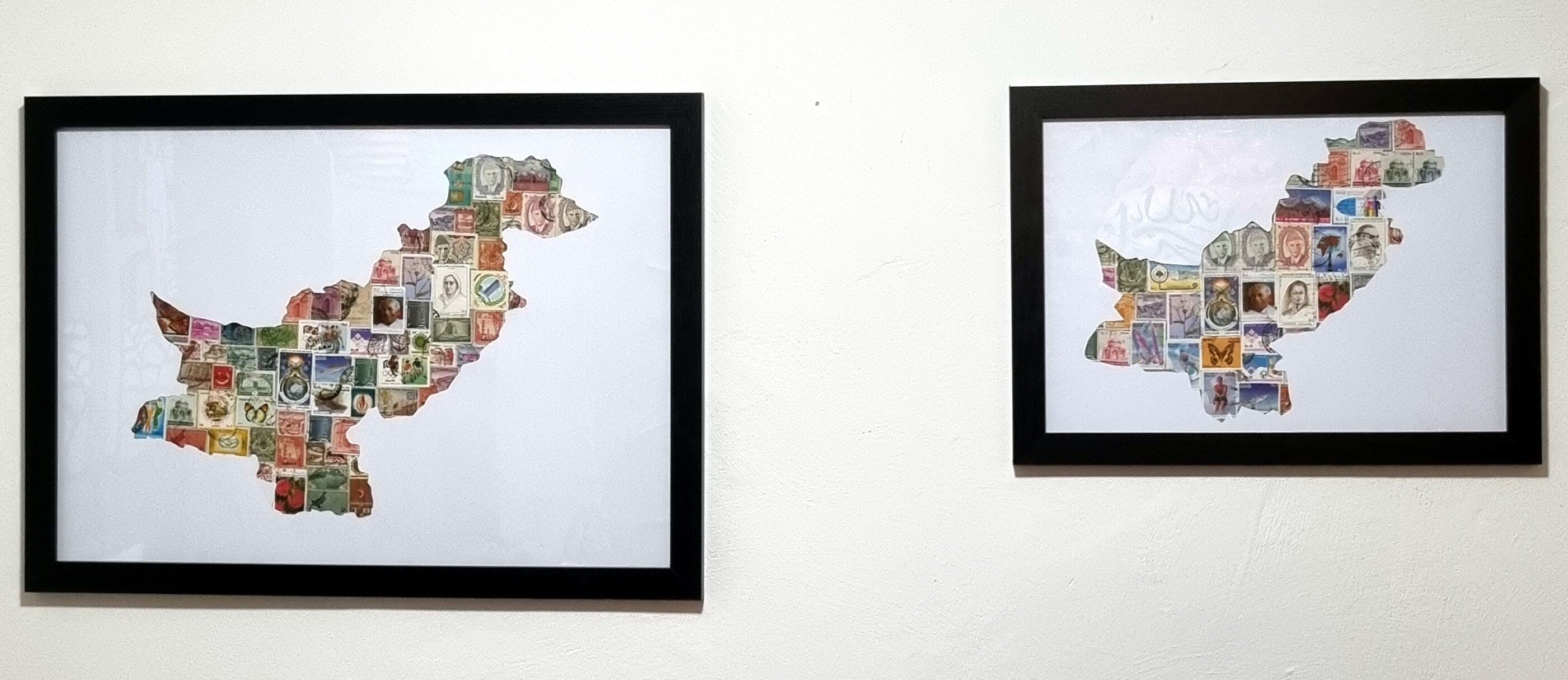 Unique gifts of Pakistan stamp based art
