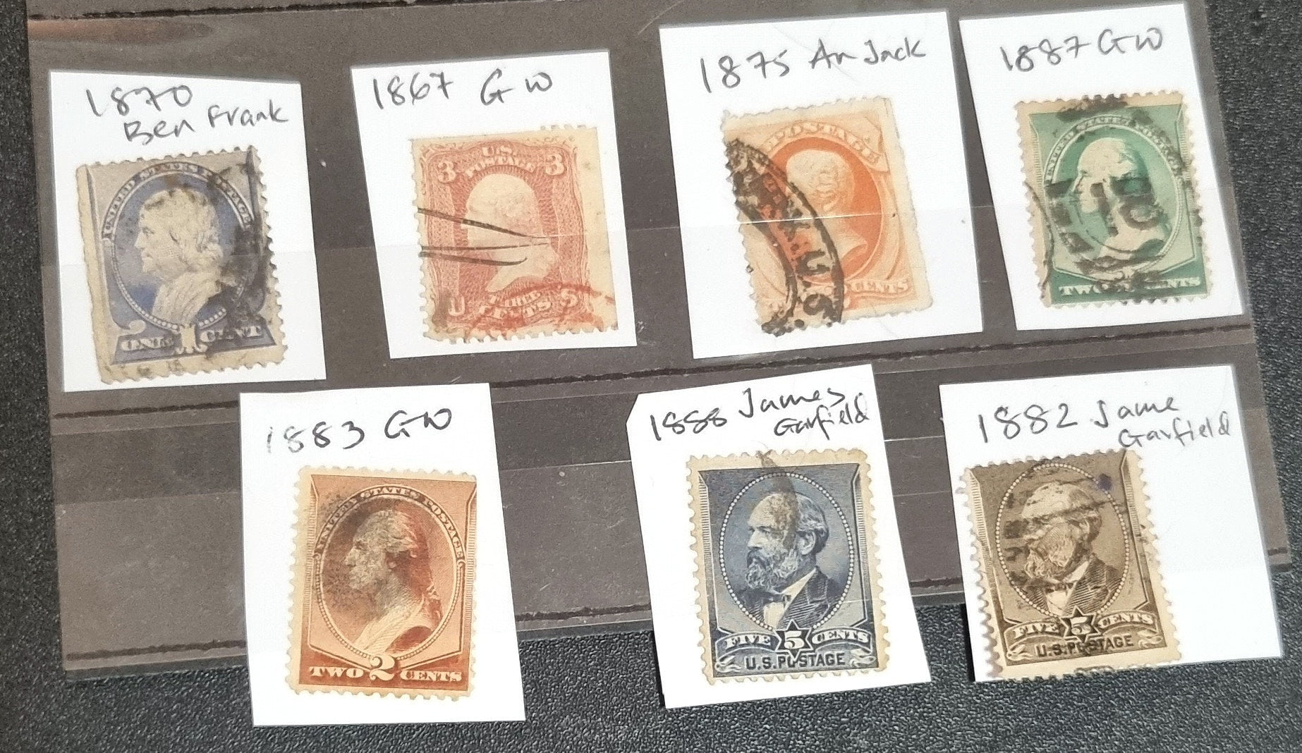 Vintage USA stamps 1860 plus