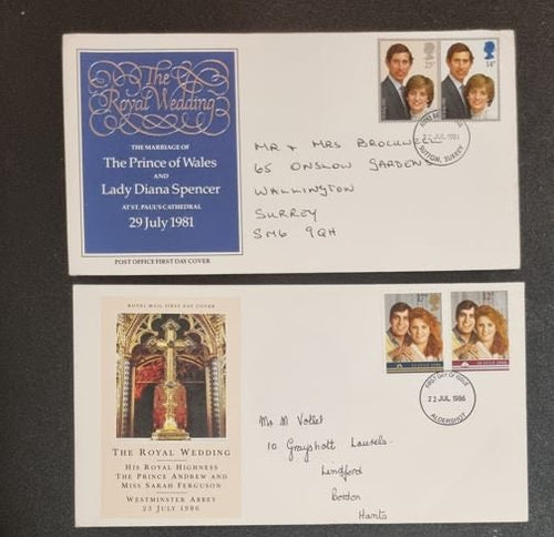 GB FDC Princess Diana and other Royals
