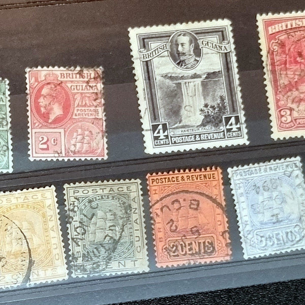 Vintage British Guyana stamps inc King George V