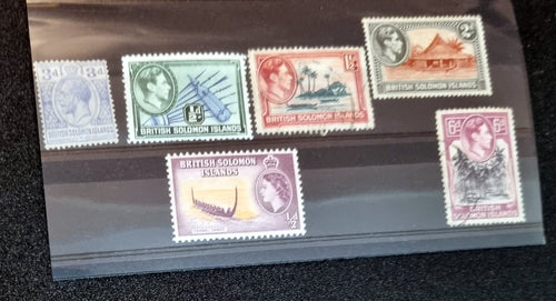 British Solomon Islands Vintage stamps