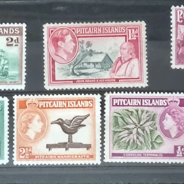 Vintage Pitcairn Island Stamps