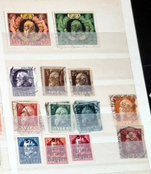 Vintage German States stamps