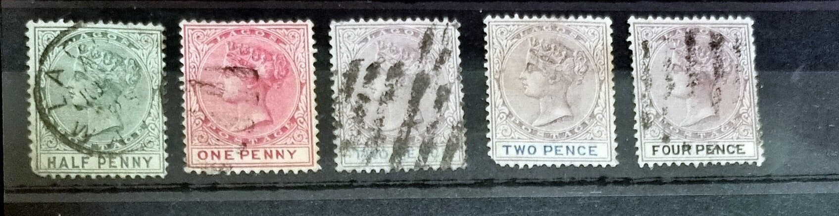 Vintage Nigeria - Niger Coast and Lagos stamps