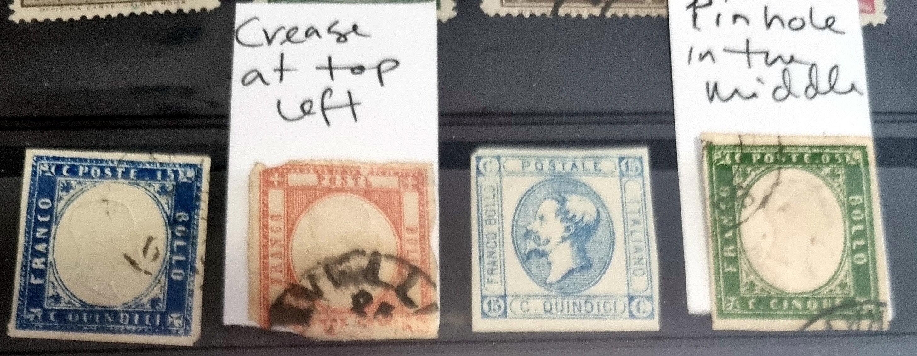 Vintage Sardinia stamps (part of Italy)