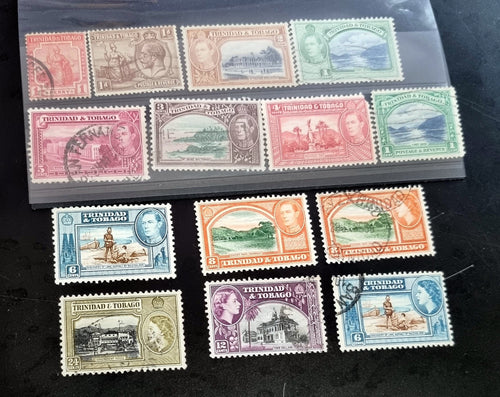 Vintage Trinidad and Tobago stamps