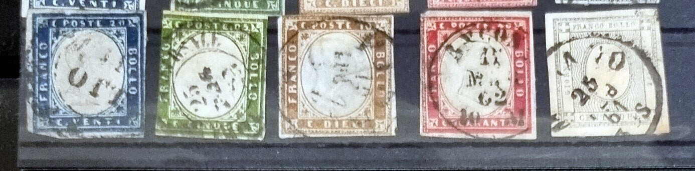 Vintage Sardinia stamps (part of Italy)