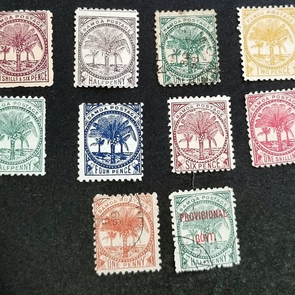 Samoa and Western Samoa vintage stamps