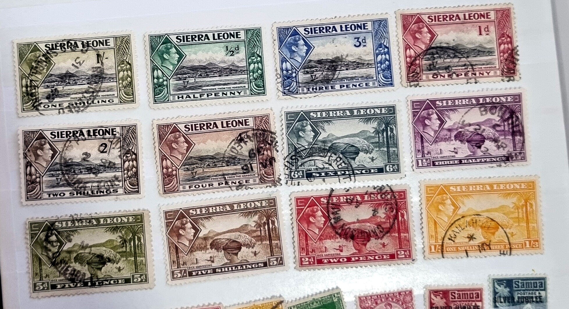 Vintage Sierra Leone stamps