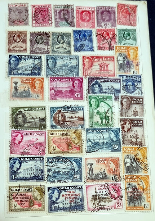 Vintage Gold Coast Stamps inc Queen Victoria