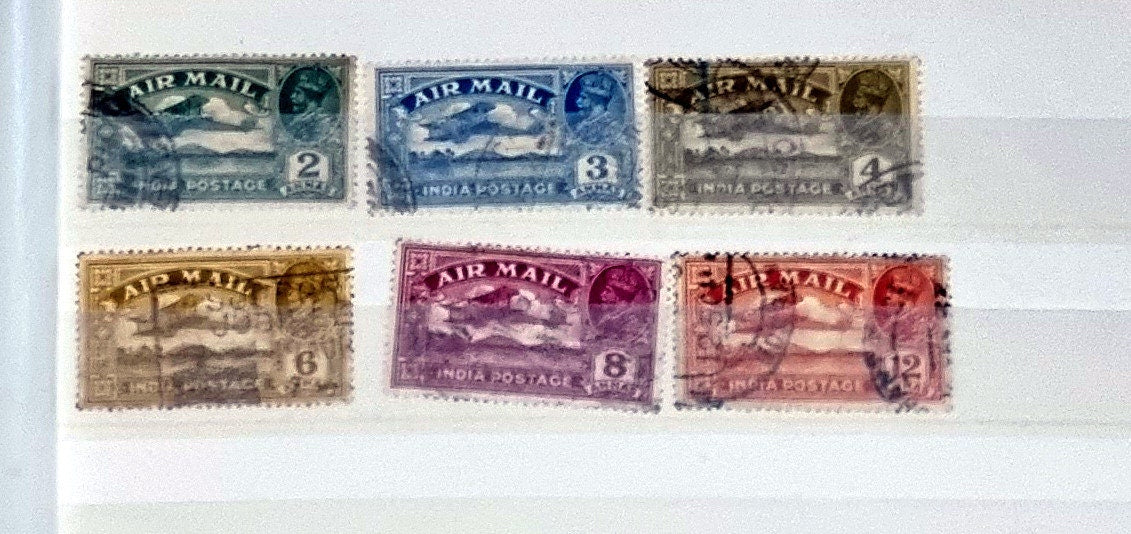 Vintage India Stamps King George V