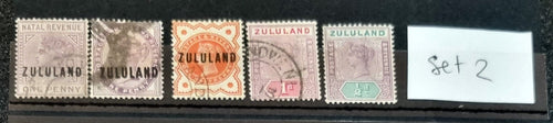 Zululand Queen Victoria vintage stamps