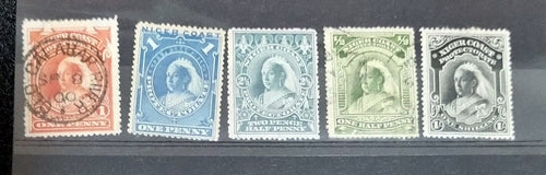 Vintage Nigeria - Niger Coast and Lagos stamps
