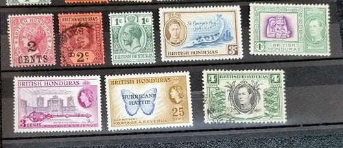 Vintage British Honduras Stamps