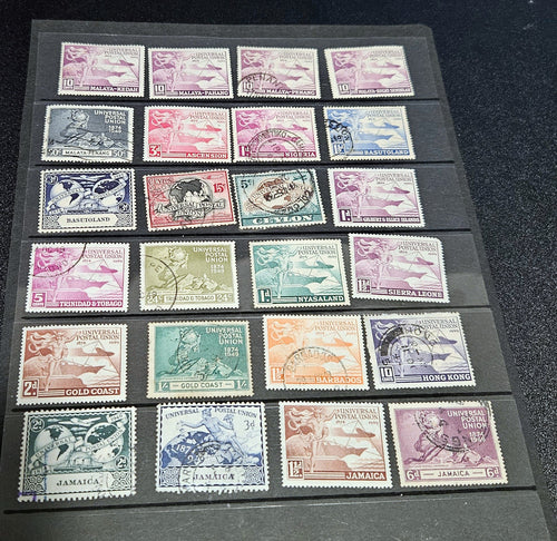 1949 UPU Omnibus commonwealth stamps sets