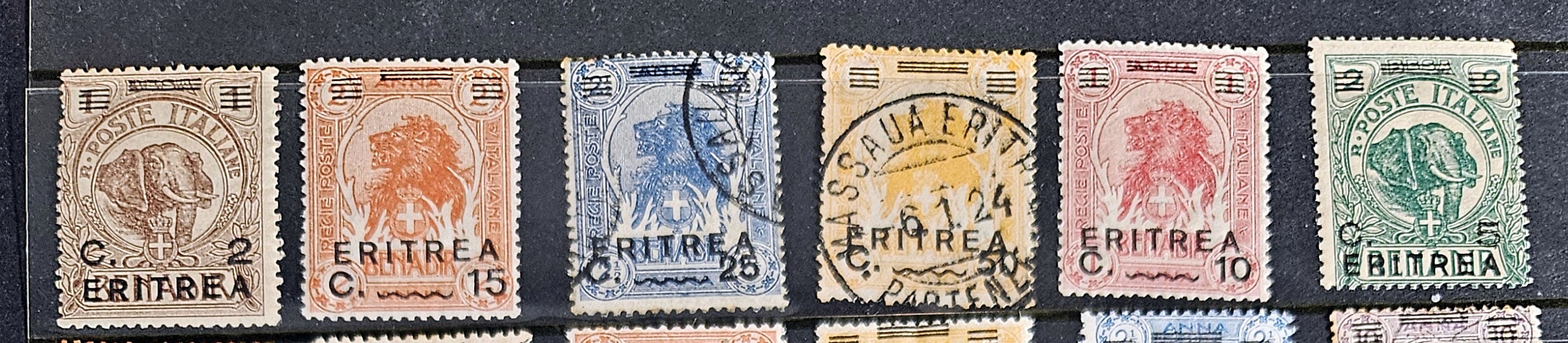 Vintage Italian Eritrea Stamps