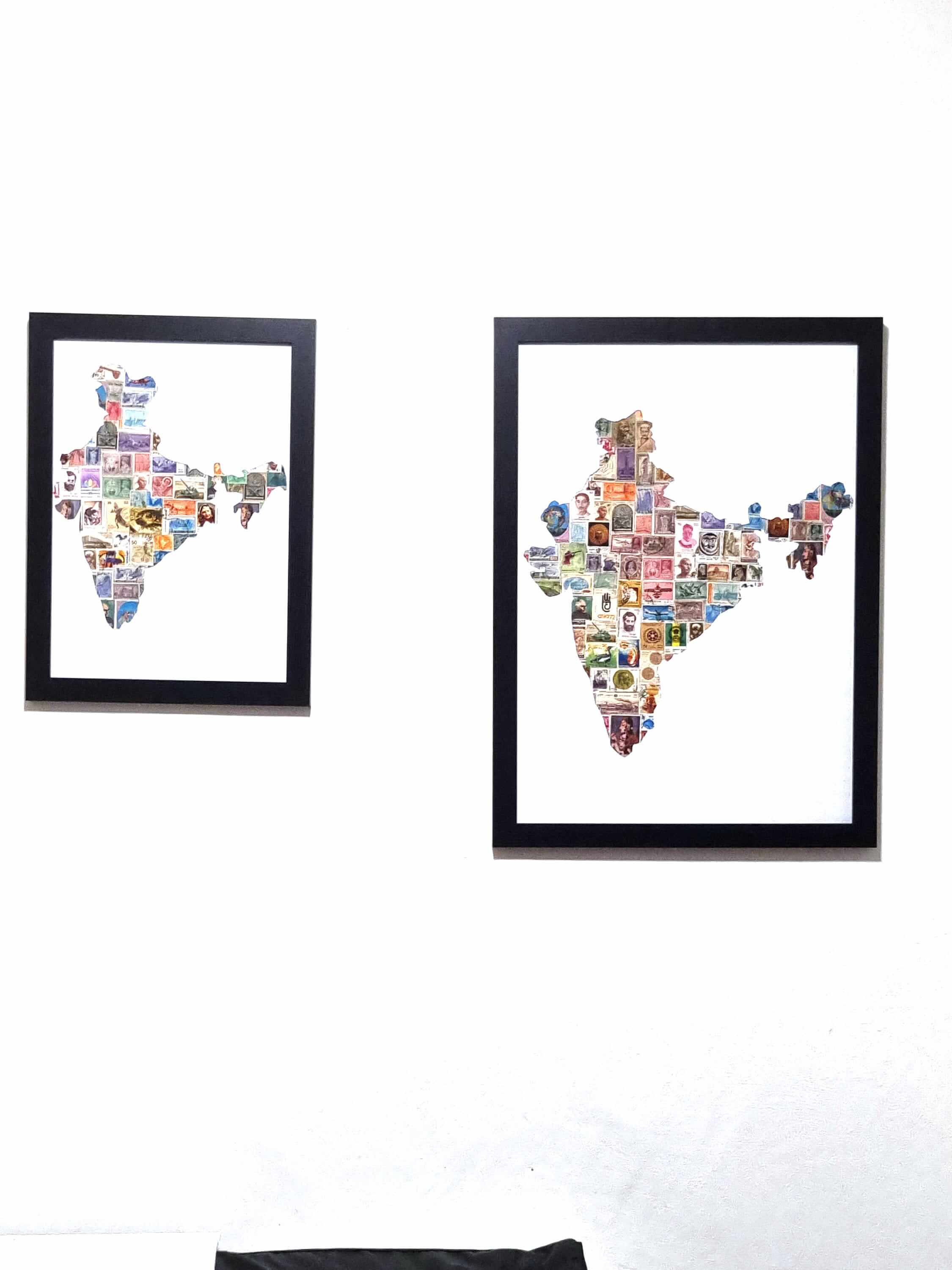 Unique gifts of India stamp based art