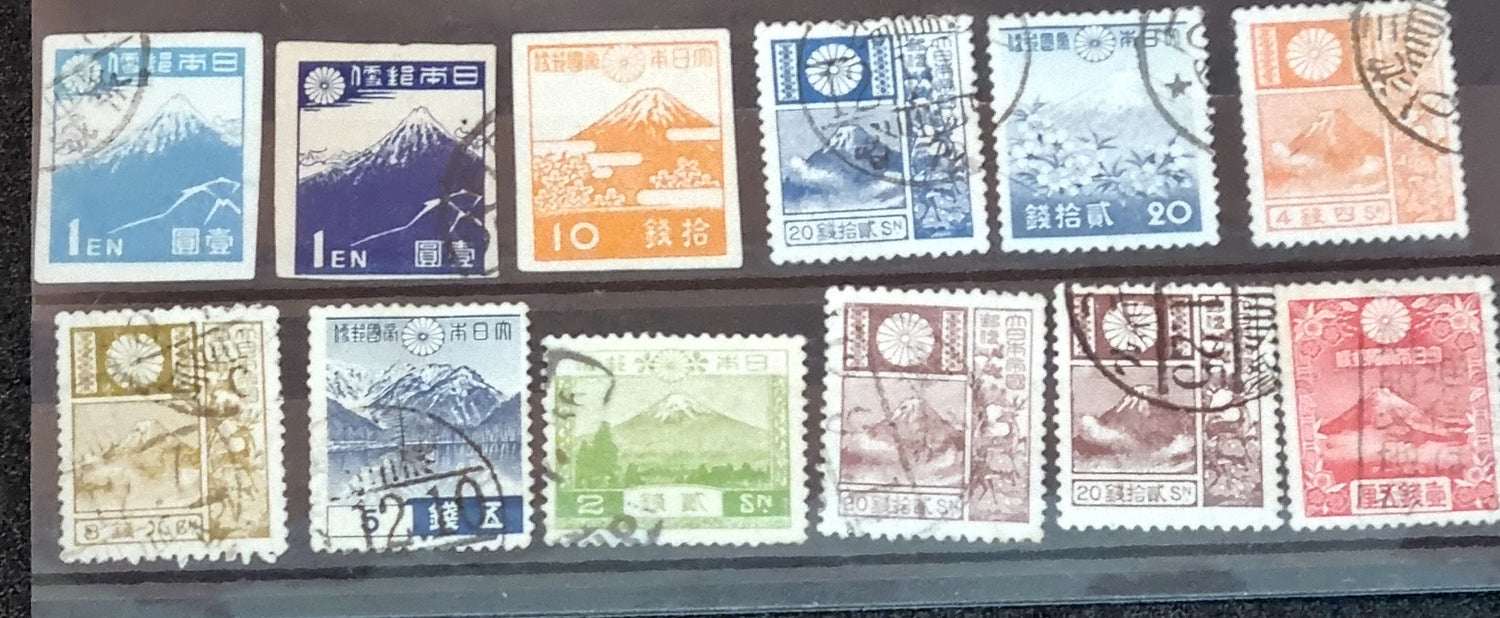 Japan stamps - Vintage and Modern sets all different