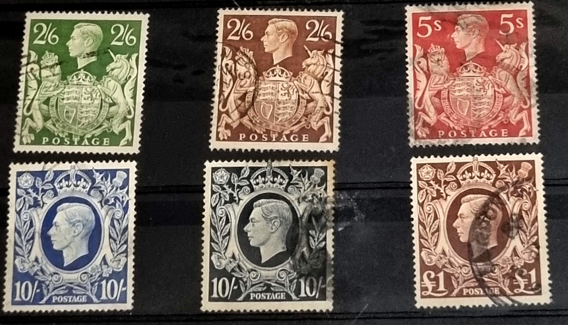 Vintage GB King George VI Stamp collections