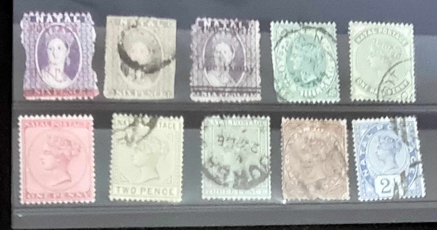 Natal Vintage Stamps Inc Queen Victoria