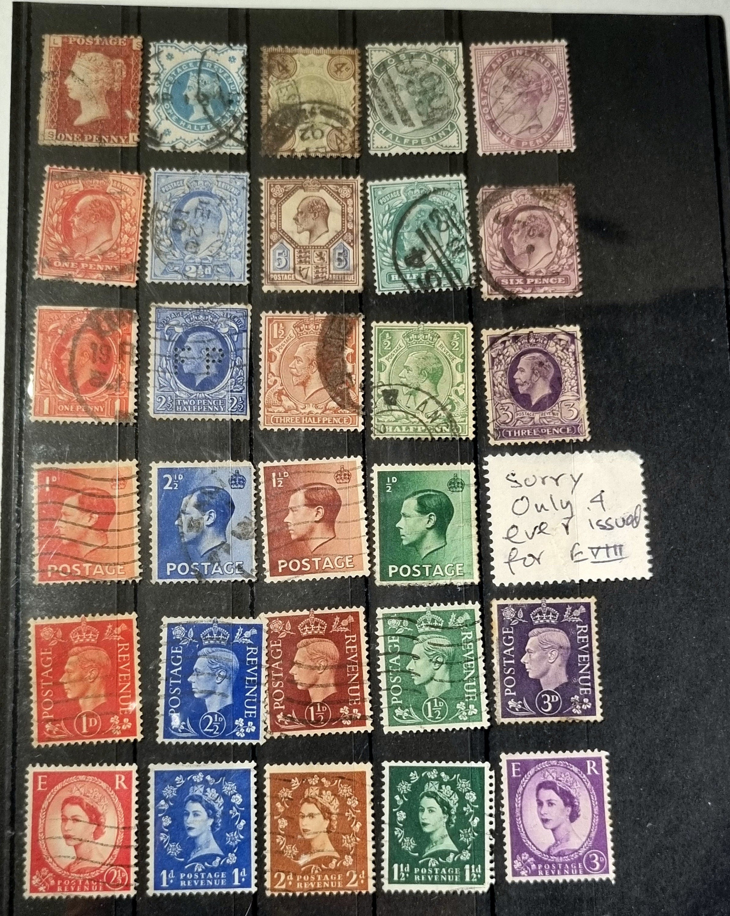 Vintage GB stamps