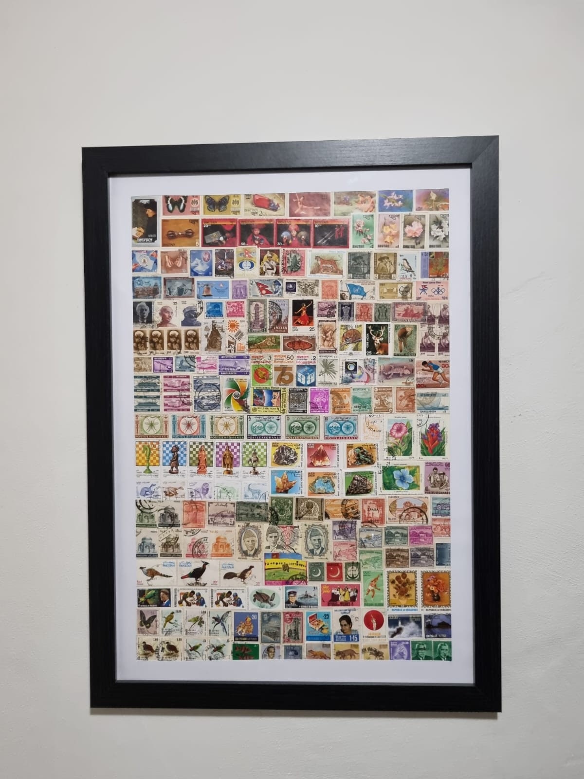 Unique gifts of south asian stamp based art