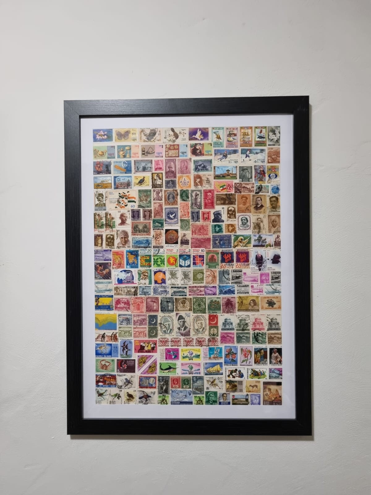 Unique gifts of south asian stamp based art