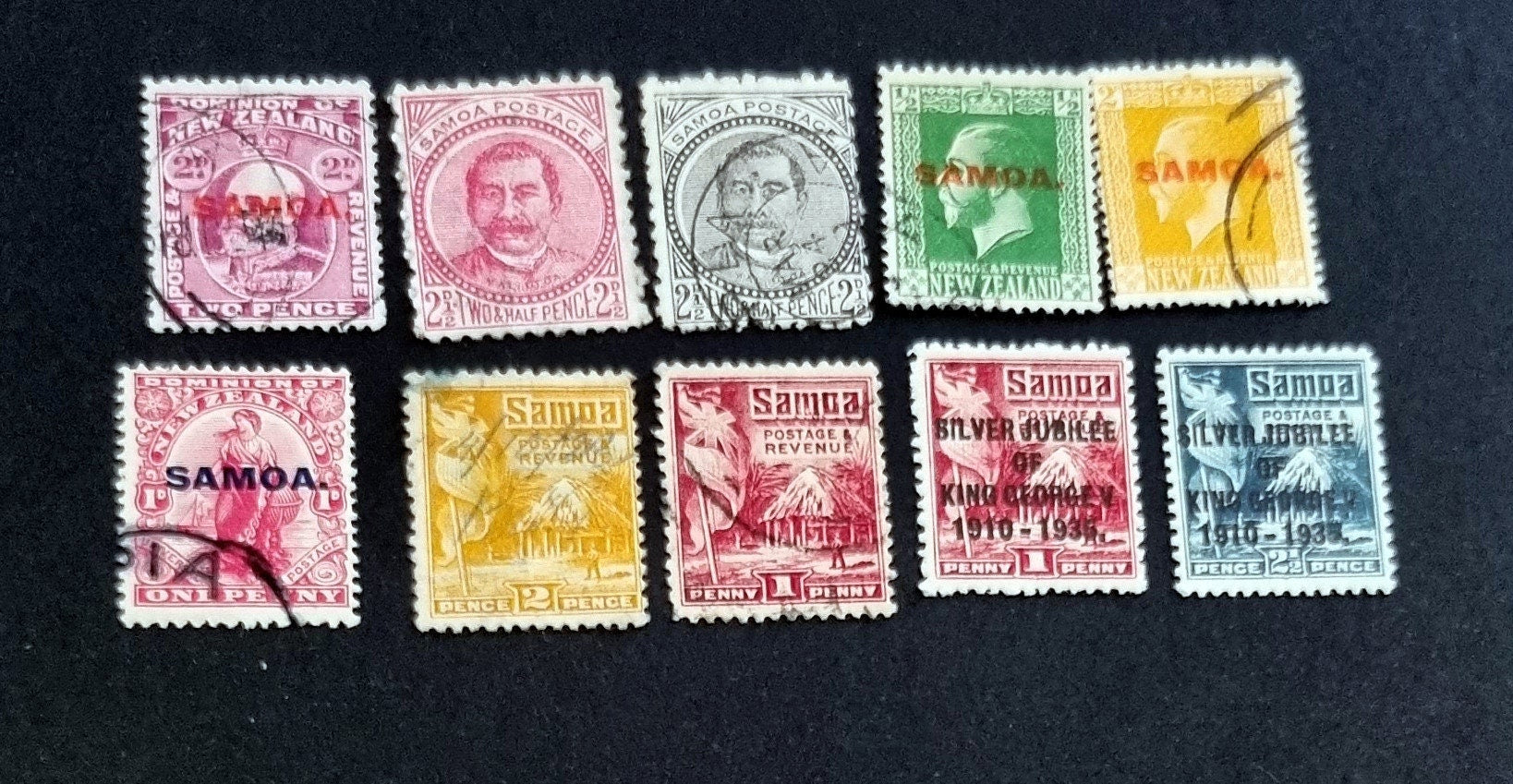 Samoa and Western Samoa vintage stamps
