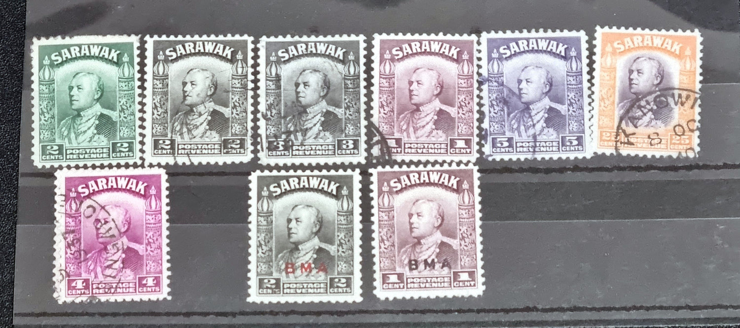 Vintage Sarawak stamps