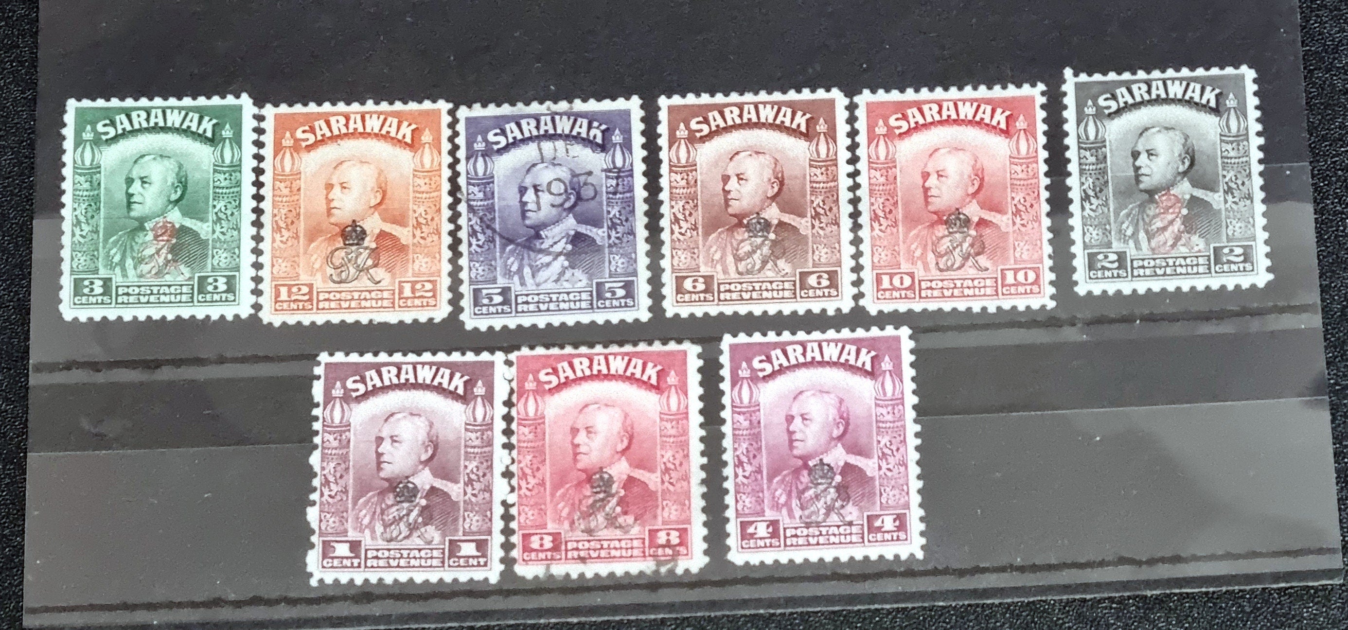 Vintage Sarawak stamps