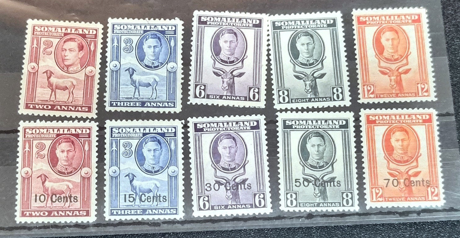 Vintage Somaliland stamps