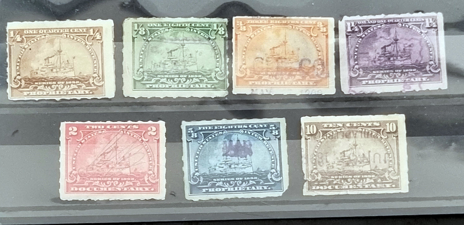 collection of vintage commemorative stamps from the United States