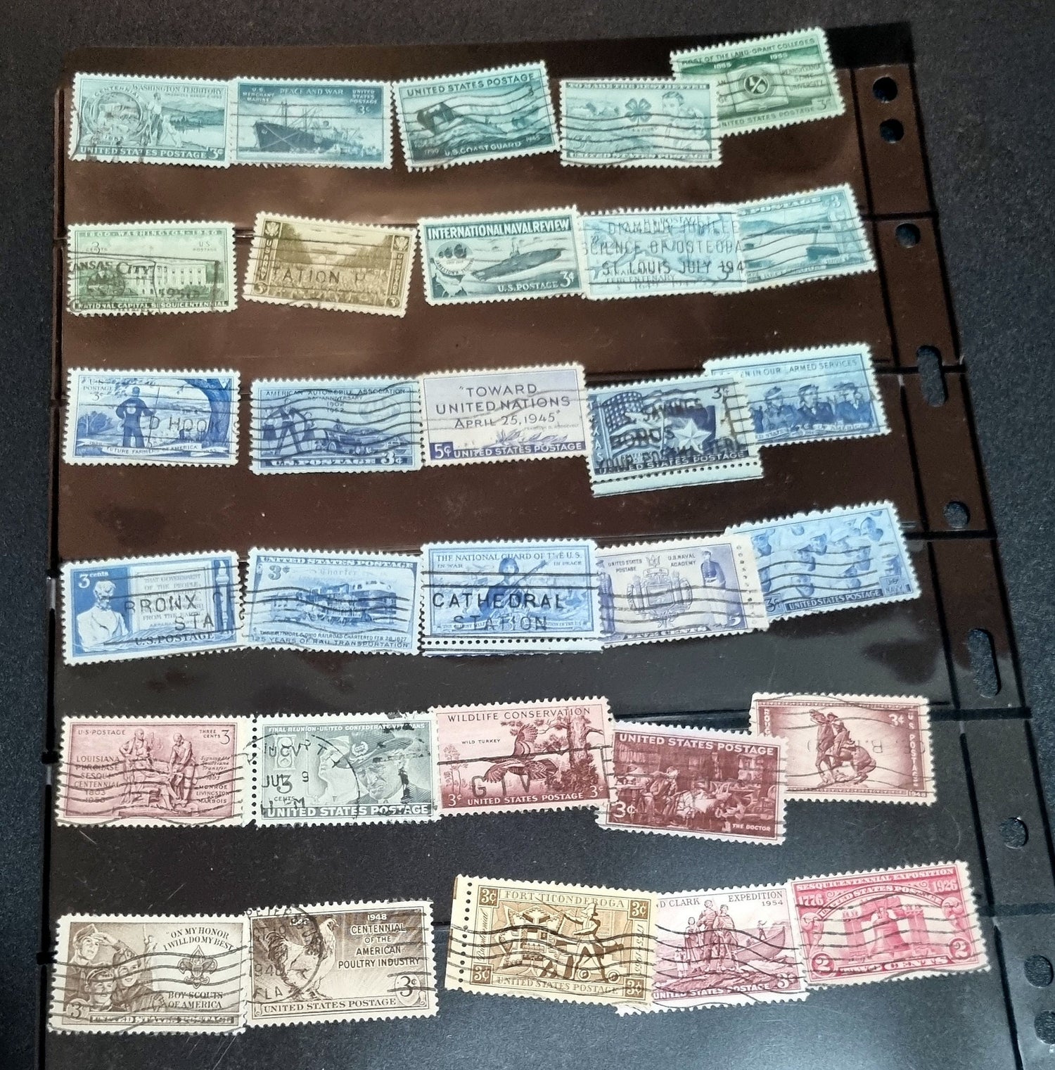 Vintage US stamps mid 1900