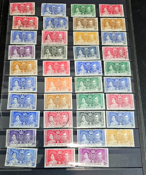 1937 King George VI Coronation Omnibus stamps 125+