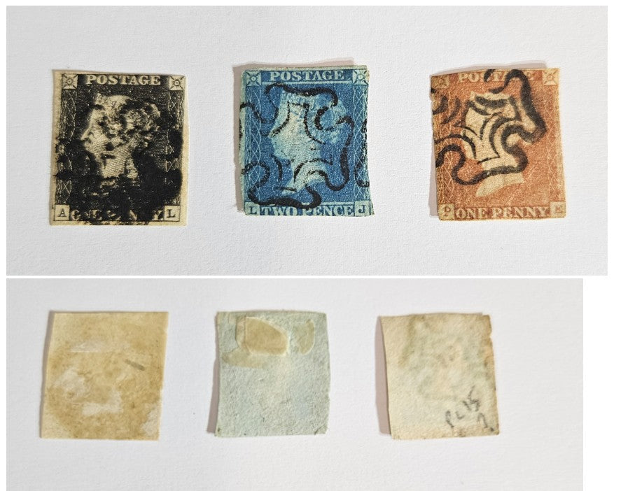 GB 1840 Penny Black Original Stamps