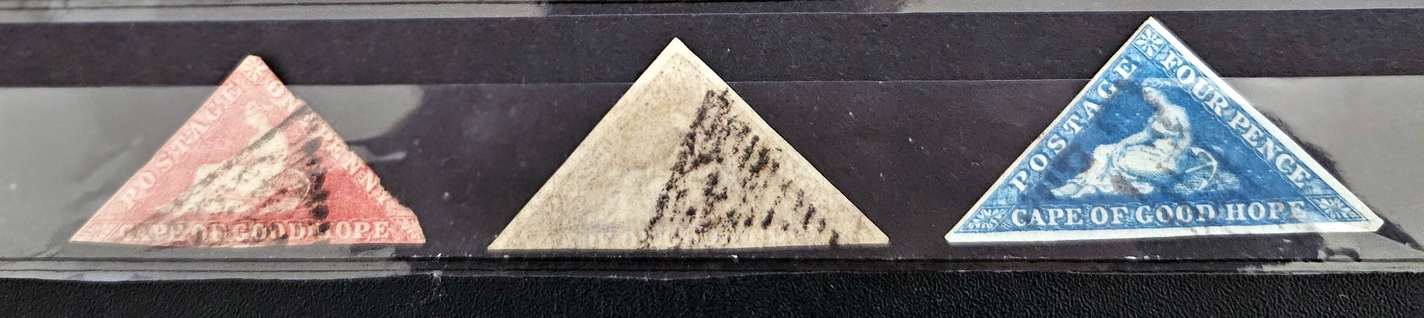 Cape of Good Hope Triangle set of stamps