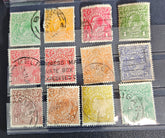 A collection of various Australian postage stamps from different eras.