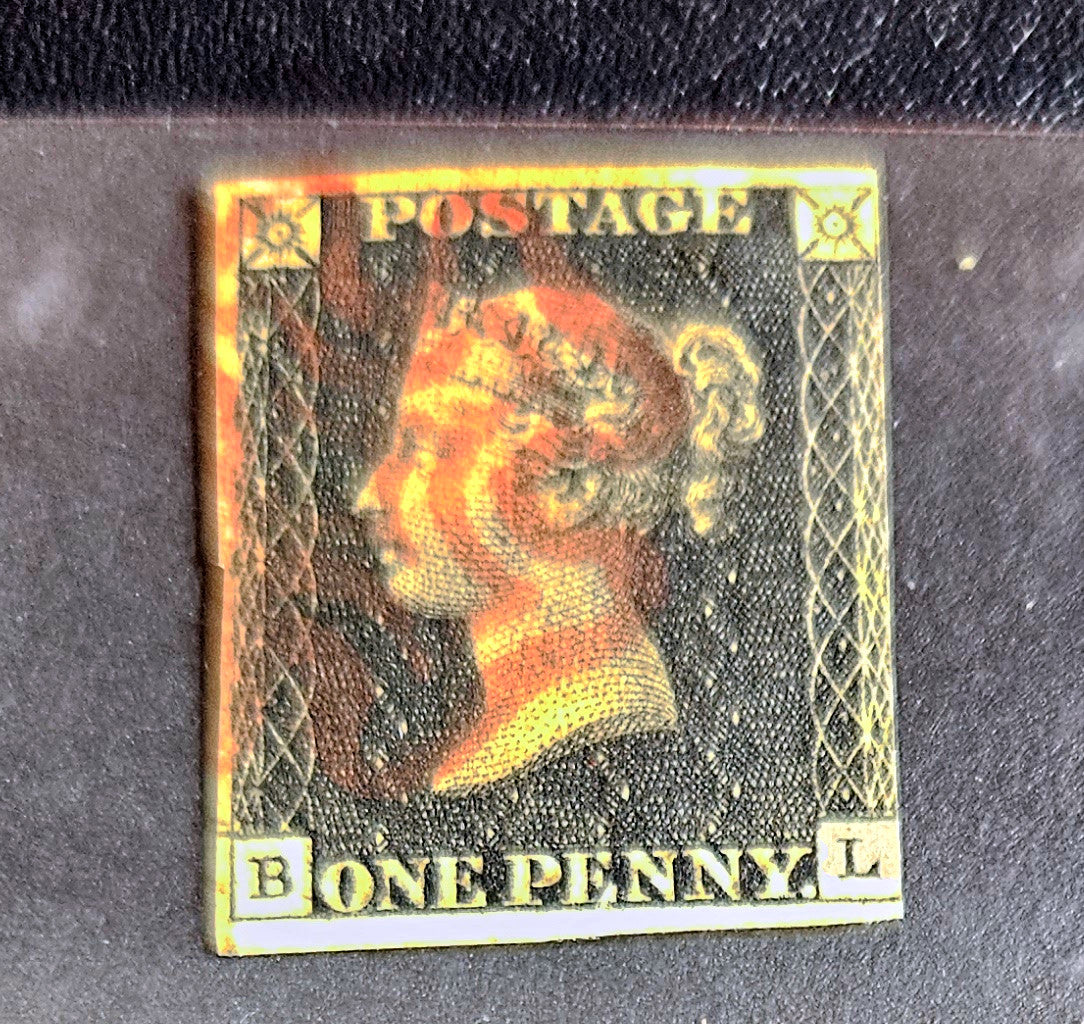 Original QV penny black stamps