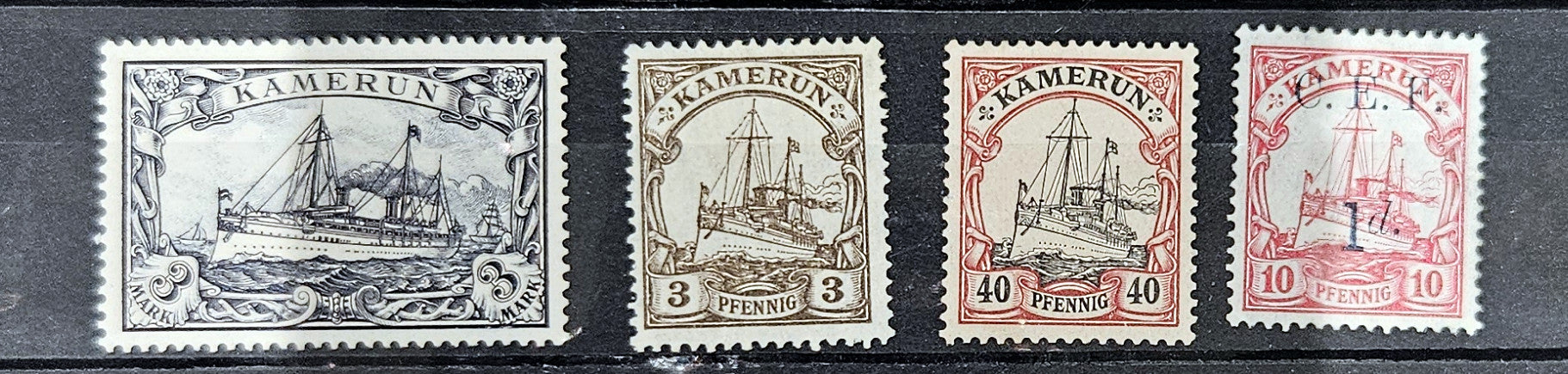 Vintage German colonies stamps