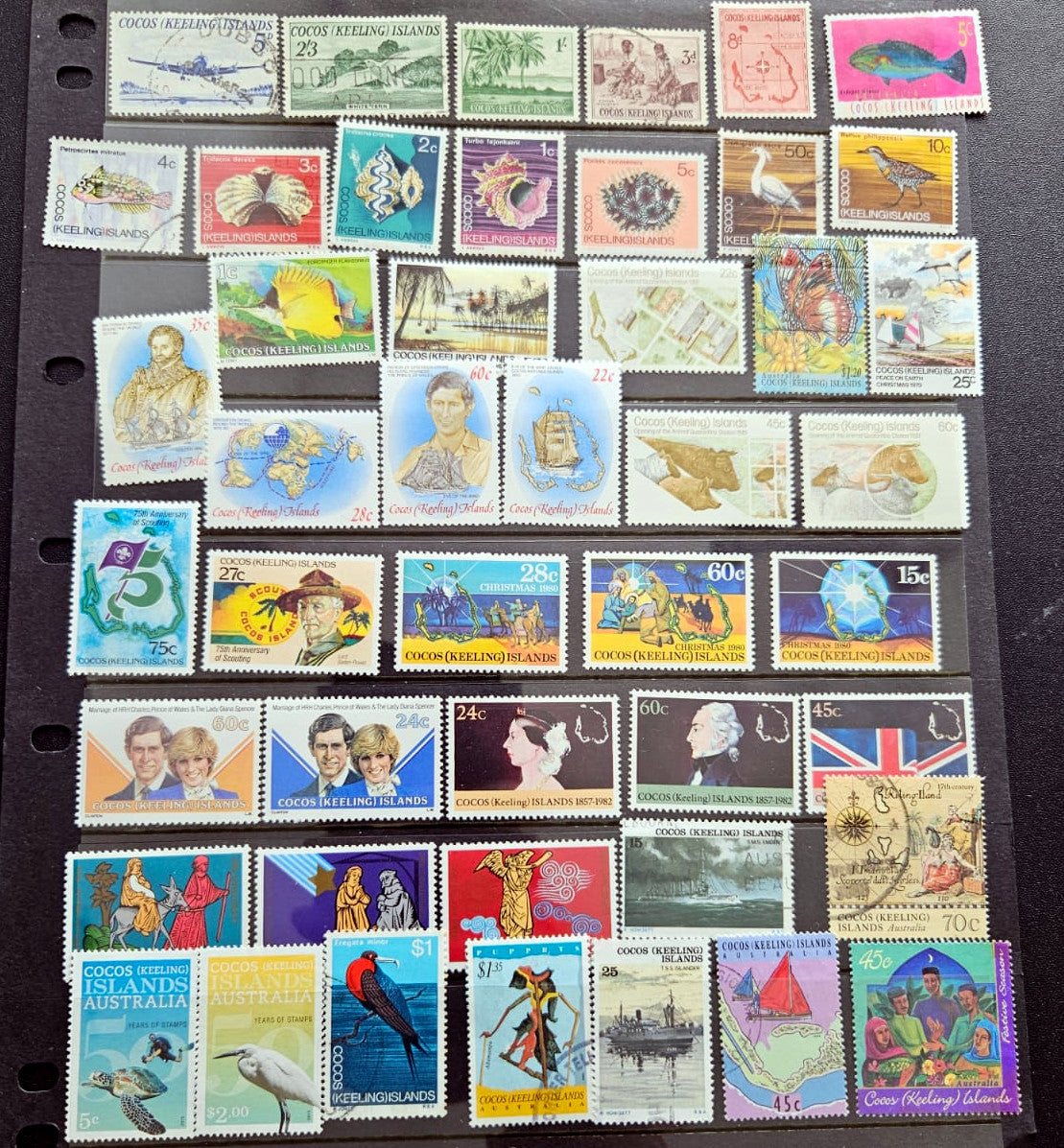 Cocos (Keeling) Islands Vintage Postage Stamps