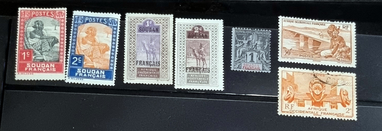 Vintage French Colonies Stamps set 2