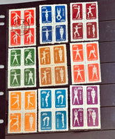 Rare-PRC-1952-Gymnastic-Stamps-Peking-Postmark