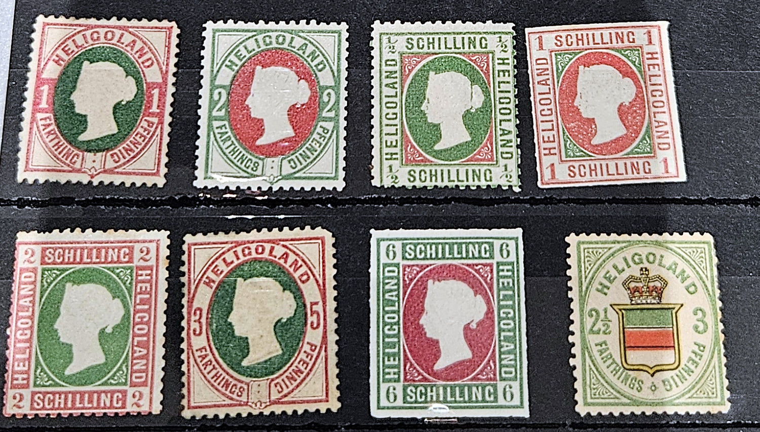 Vintage heligoland stamps