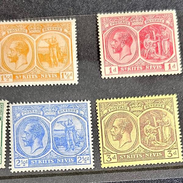 British Commonwealth vintage St Kitts and Nevis stamps