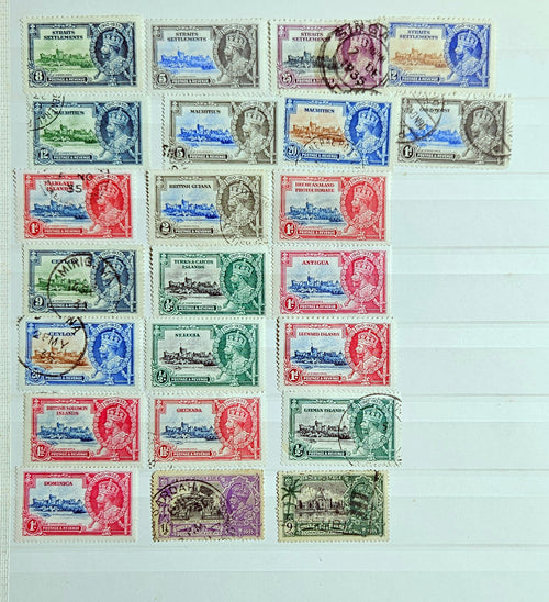 King George V Silver Jubilee 1935 Omnibus stamps