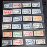 1946 King George VI Victory stamps.