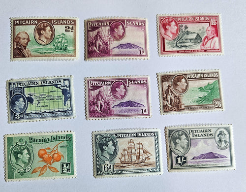 British Commonwealth vintage Pitcairn Islands stamps